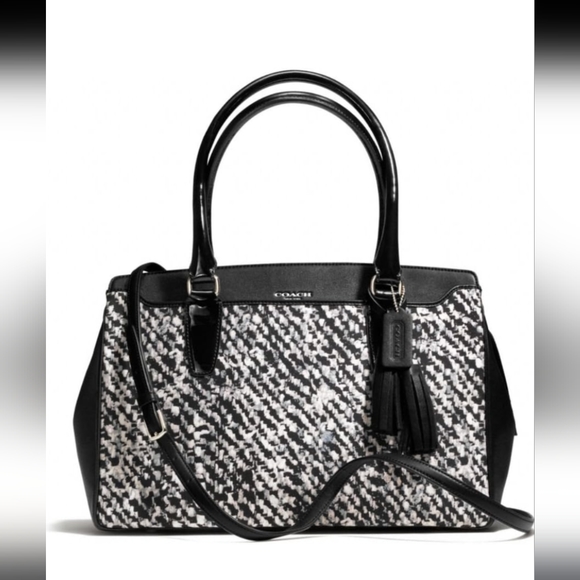 Coach Legacy Donegal Print Convertible Top Chelsea Carryall - Picture 1 of 17